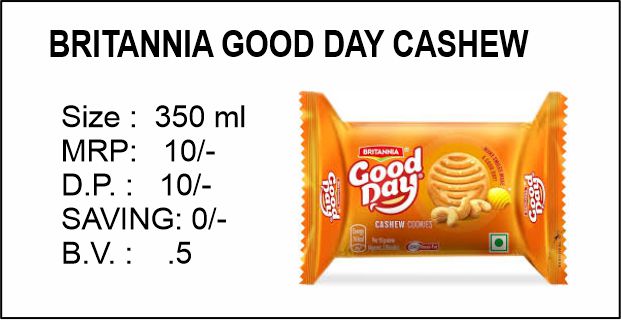 BRITANNIA GOOD DAY CASHEW ( 53